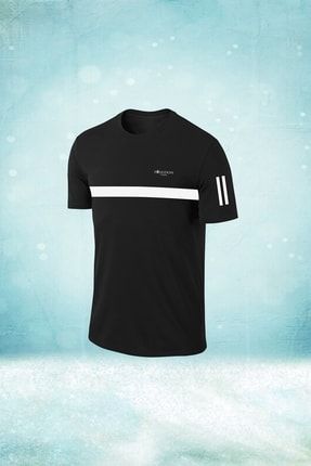 POSEIDONSTORM B y k Beden Erkek Siyah Dri fit Kuma Bask s z