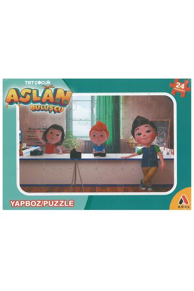 Adel Trt Çocuk Aslan 24 Parça Frame Puzzle (24x34cm)