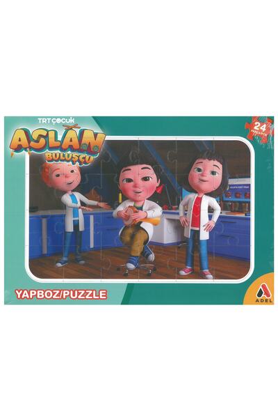 Adel Trt Çocuk Aslan 24 Parça Frame Puzzle 24x34cm
