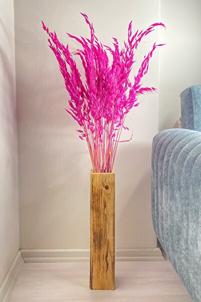 Goya Home Pembe Kurutulmuş Yulaf Çiçeği, Ev Dekorasyonu, Gelin Buketi Düğün Ç...