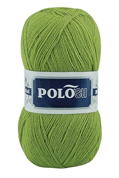 Polosu Fıstık Yeşil My Kristal - Liflik Örgü Ipi - Renk:122