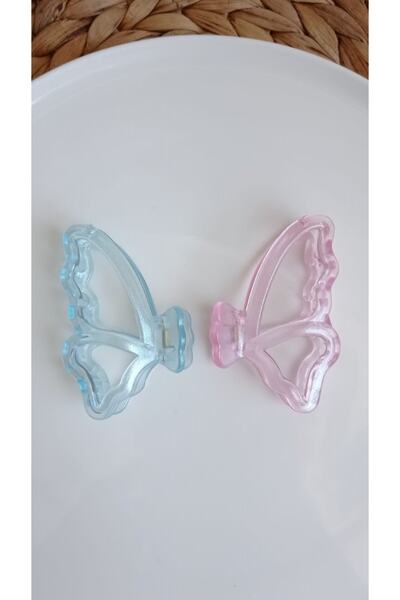 İLKYAZ مجموعة إكسسوارات مكونة من 2 إبزيم فراشة