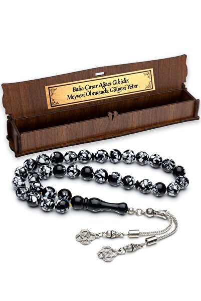 OTTOTESBİH Батько - як дуб. Мозаїчний порошок бурштину в дерев'яній коробці.