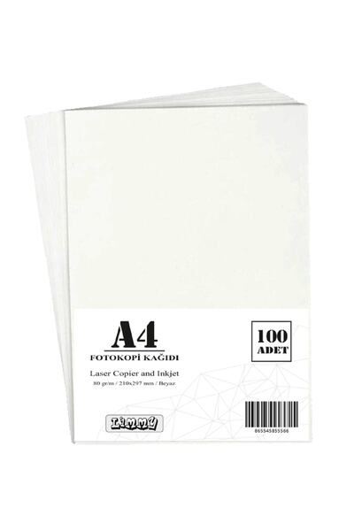 Limmy A4 Paper 80 G/M White Copy Paper - 100 Pieces