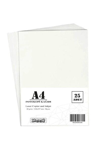 Limmy 25 White Copy Paper - A4, 80 G/M