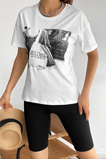 FEMELLE Tricou cu imprimeu detaliat