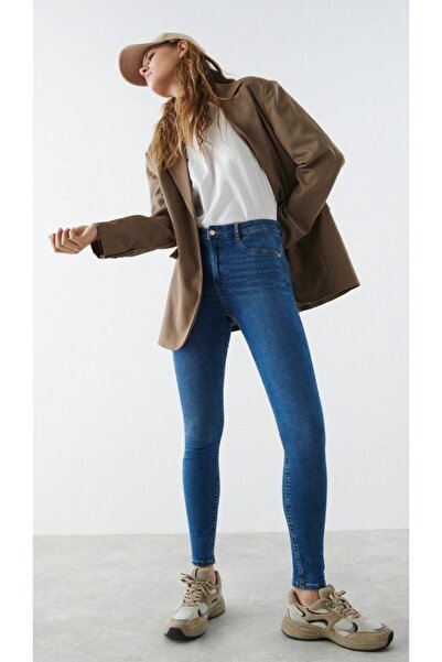 Hepsibitarz Kadın Mavi Gt Skinny Molly Jeans Denim Kot Ithal Pantolon