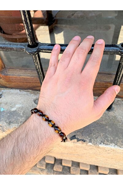 Doğan Silver Sürmeli Bay-bayan Toz Kehribar Bileklik 11193