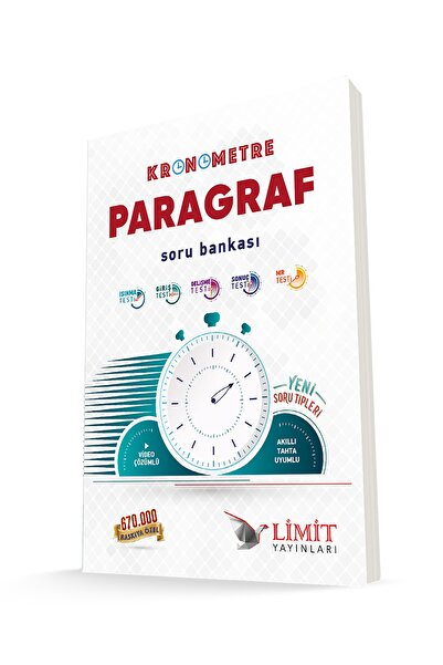 Limit Yayınları Limit Kronometre Paragraf Soru Bankası - Mehmet Saylan - Feyz...