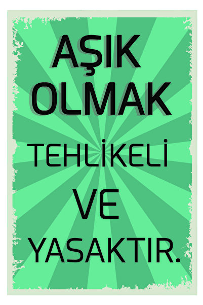 no77decor Είναι επικίνδυνο και απαγορευμένο να πεθαίνεις με την αφίσα από ξύλο