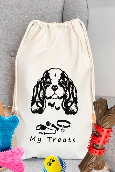 kesesepeti Washable Various Patterned 100% Cotton Dog Storage and Food Organizer Bag - Organizer | perro
