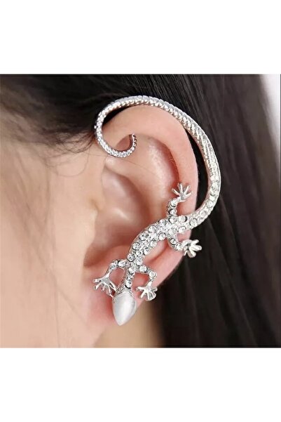 Girift Vintage أقراط سحلية معدنية