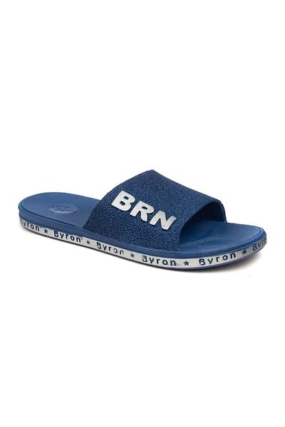 Brn Home Unisex Navy Blue Non-Slip Sole Sea Beach Pool Daily Slippers