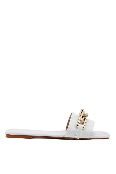 Sole Sisters Mules - White - Stiletto Heels