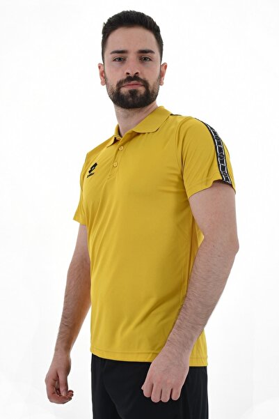 Lotto Men's Yellow Athletica Polo Camp Pl T-shirt R8945