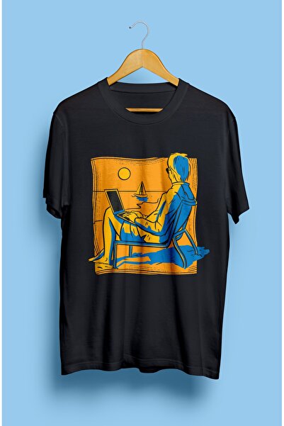 YQYQ Καλοκαιρινές διακοπές Beach Sunset με γυαλιά σχέδιο Unisex T-shirt