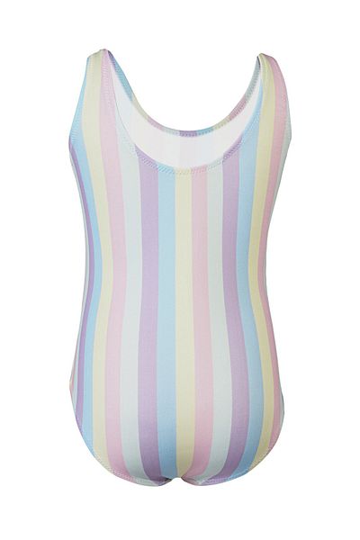 TESMAY Hiem Strappy Girl's Slip Swimsuit Rainbow Colored Lycra Flexible Water Repellent Swimsuit