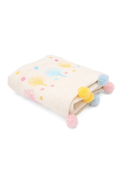 ILGIN HOME Set of 2 Velvet Embroidered Hand Towels