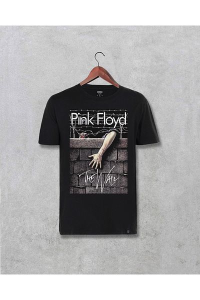 Darkia Μπλουζάκι Unisex Μαύρο Pink Floyd The Wall με εμπριμέ σχέδιο