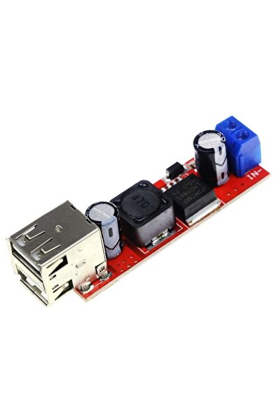 BYTEKNİK Çift Usb Çıkışlı 9v / 12v / 24v / 36v - 5v Dönüştürücü Dc 3a -220-
