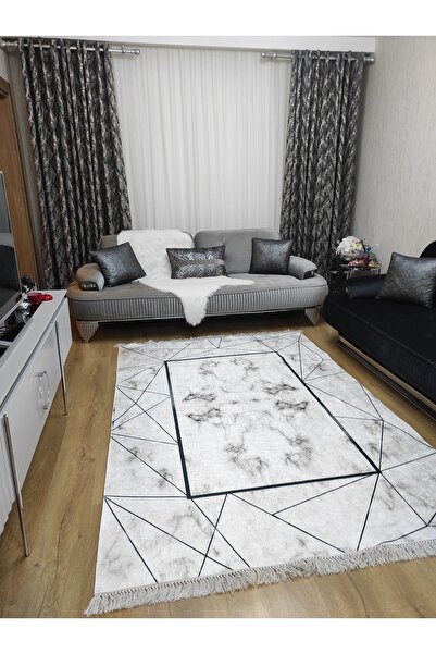 ESPİCAL HOME Dijital Baskılı Yıkanabilir Kaymaz Taban Ince Yazlık Salon Mutfa...
