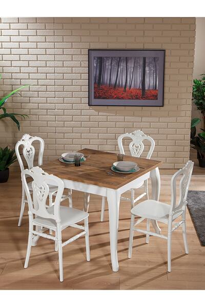 MOBETTO Home Sirius / Carisma Mutfak Masa Takımı - Beyaz