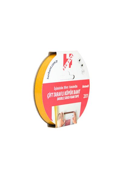 her bant Herbant Double Sided Foam Tape (hanging Tape) with Strap 15mm X 5 Meters Sp3510