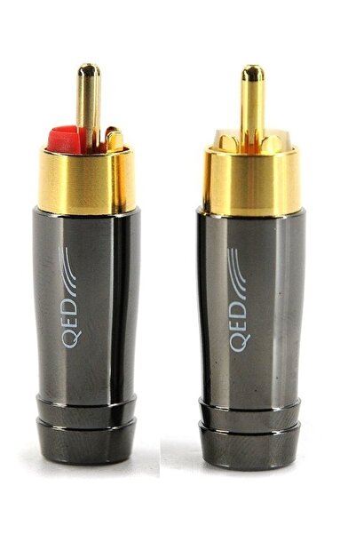 QED Qe-6122/qe-6120 Rca Uç Kırmızı/siyah (2 Adet Fiyatı)