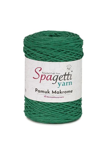 Spagettiyarn Benetton Πράσινο Βαμβακερό Μακραμέ Σχοινί