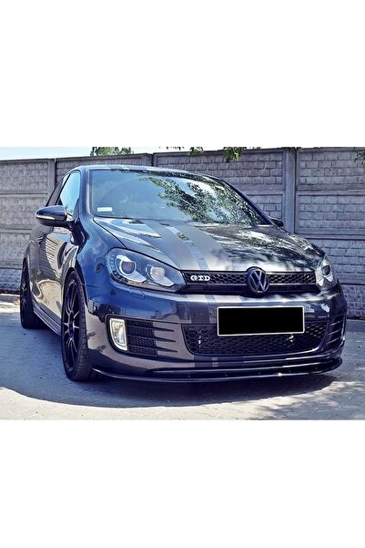 HasAkman Uyumlu Vw Golf Mk6 Gti Ön Tampon Max Lip Piona Black 2009 2010 2011 ...