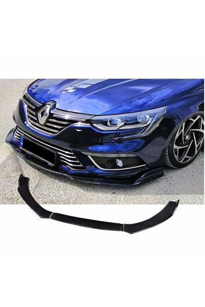 HasAkman Renault Megane Uyumlu  4 Ön Lip Piona Black 3 Prç 2016 2017 2018 201...