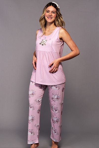 Flora Maternity Maternity Pajama Set Pink