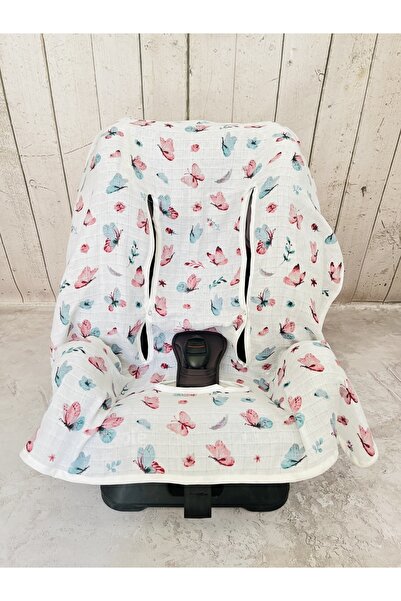 JUNİPERUS Bebek Müslin Oto Koltuk Puset Kılıfı Lastikli