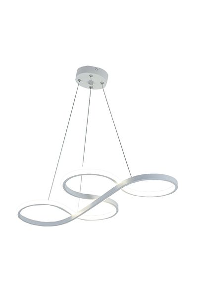 TT AYDINLATMA Snake Model Tt025-by - Matte, White and 3 Color Light Led Chandelier
