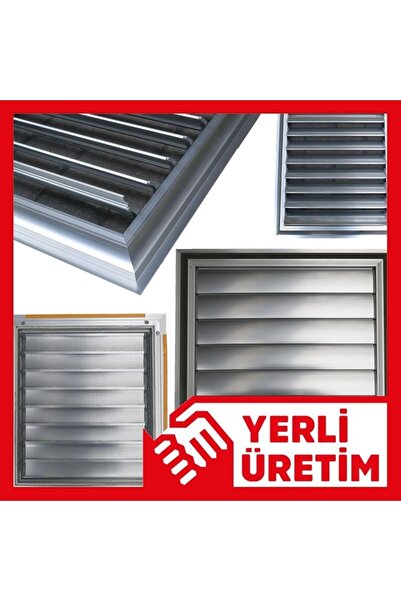 Temmenfez (22x22) Alüminyum Parlak Krom Menfez Banyo Havalandırma Panjur -yüz...