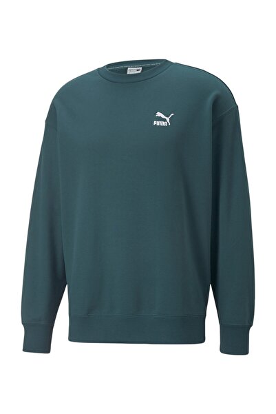 Puma Ανδρικό αθλητικό φούτερ - Classics Relaxed Crew TR Varsity Green -53559924