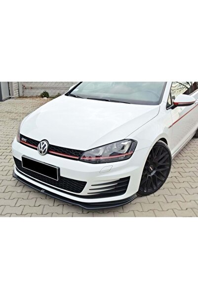 HasAkman Vw Golf 7.5 Gtı Tampon Max Design Ön Lip Piona Black 2017 2018 2019 2020 2021 Uyumlu