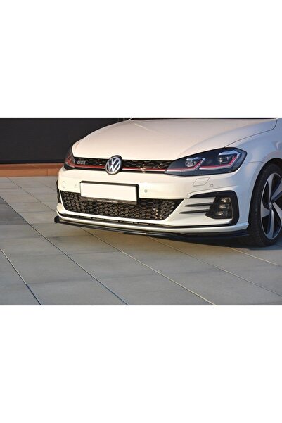 HasAkman Vw Golf 7.5 Gtı Tampon Max Design Ön Lip Piona Black 2017 2018 2019 2020 2021 Uyumlu