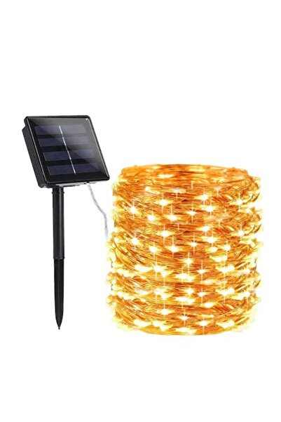 LEDREYON Su Geçirmez 20 Metre Güneş Enerjili Dış Mekan Solar Peri Ip Led Işık...