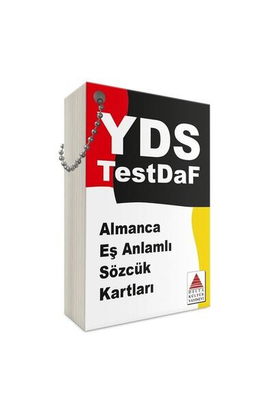 Delta Kültür Yayınevi Δελτα Κουλτούρα YDS Γερμανικές Κάρτες Ισοσημαντικών Λέξεων