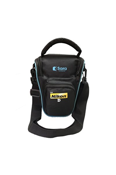 Rabsev Nikon Için Dslr Üçgen Çanta Omuz Çantası D5000 D5200 D5300 D5500 D3000...