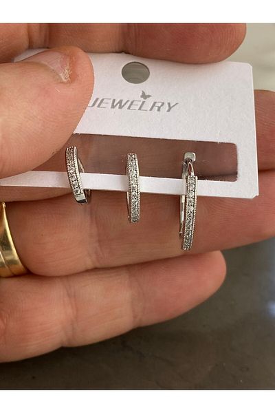 Jack Ferrero Steel Invoiced Earrings, Guaranteed to Not Fade Color