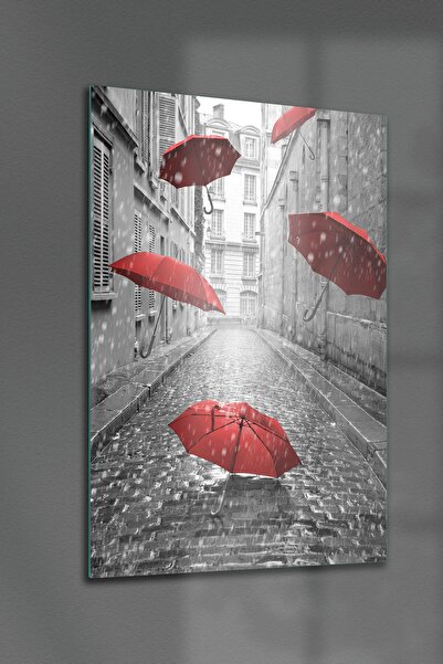 Decovetro Tablou de sticlă Zi ploioasă