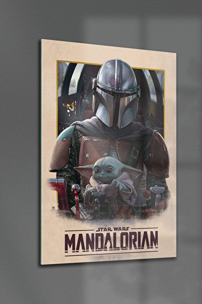 Decovetro Tablou din sticlă colorat Mandalorian