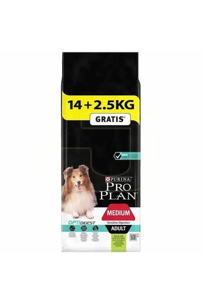 Purina Pro Plan Proplan Pro Plan Medium Kuzu Etli Hassas Yetişkin Köpek Maması 14+2,5 Kg