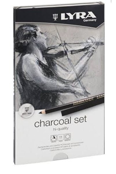 LYRA Rembrandt Kömür Çizim Seti 11`li Metal Kutu