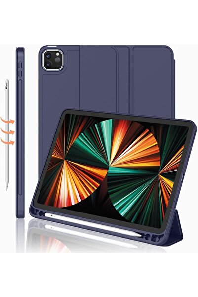 UnDePlus Apple Ipad Pro 12.9 3. 4. 5. 6. Nesil Kılıf Kalem Bölmeli Smart Case...
