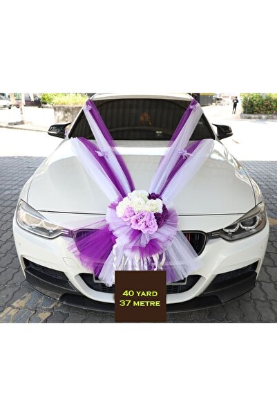 Royal Art 30 YARD Süsleme Tülü Gelin Arabsı Düğün Kına Gecesi Süslemetülü VİO...