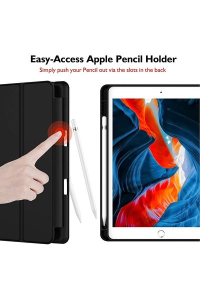 UnDePlus Apple Ipad 9th 8th 7th Generation 10.2" Case Smart Case with Pencil Compartment A2602 A2603 A2604 A2605