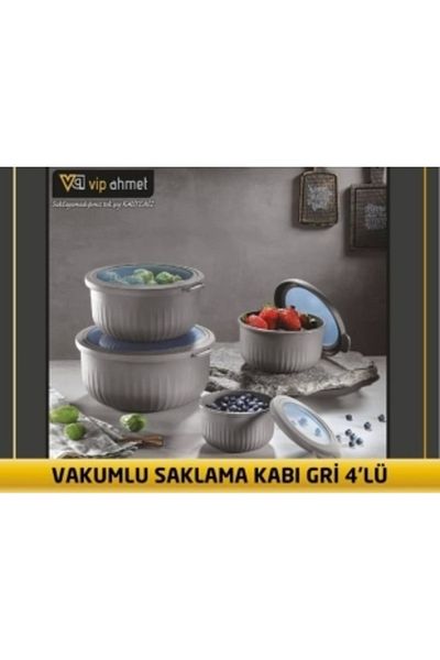 VİP AHMET Vipahmet 4-Piece Vacuum Storage Set